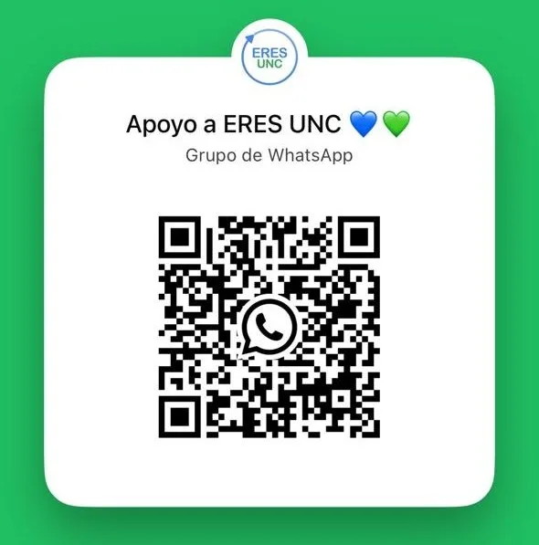 Código QR del grupo de WhatsApp de Eres UNC
